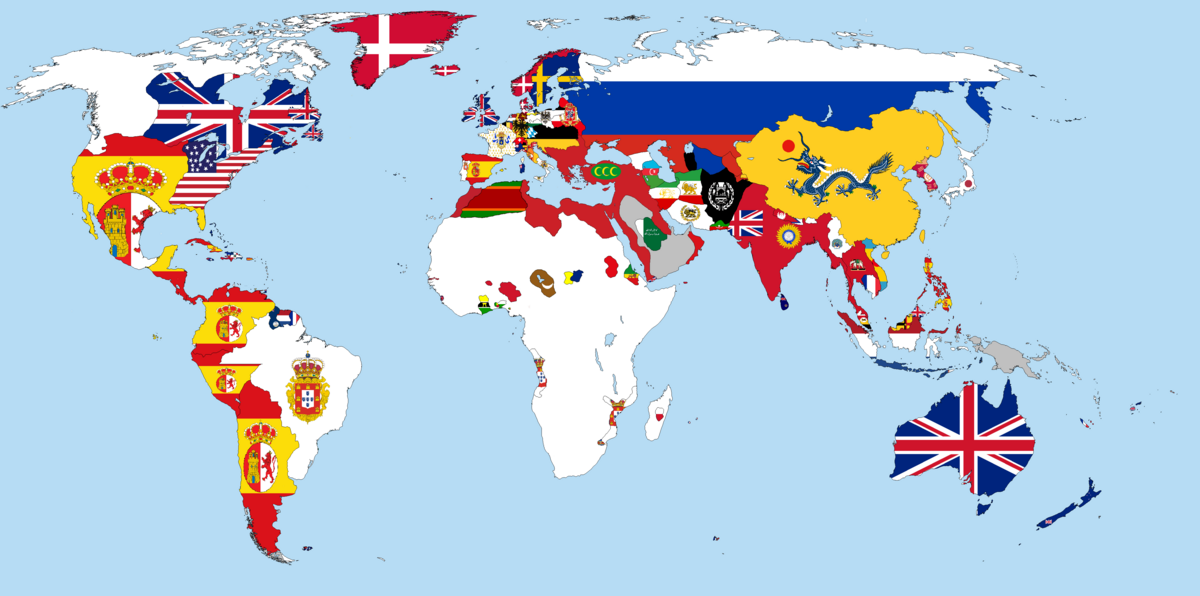 World map 1800